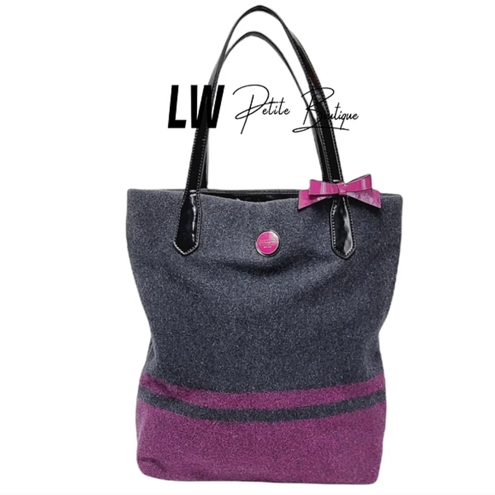 Coach North South Wool Tote